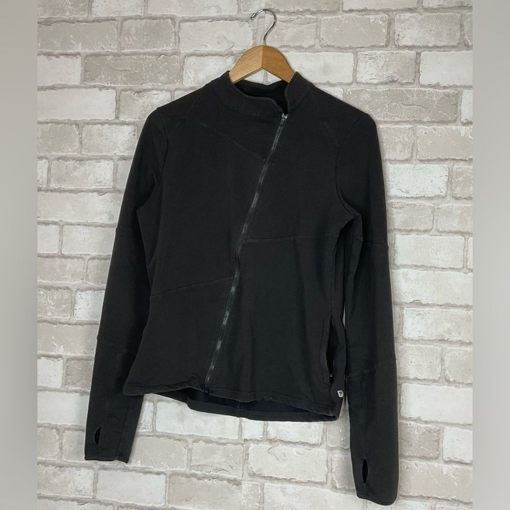 Fabletics Asymmetrical Davis Charcoal Jacket - Picture 3 of 16